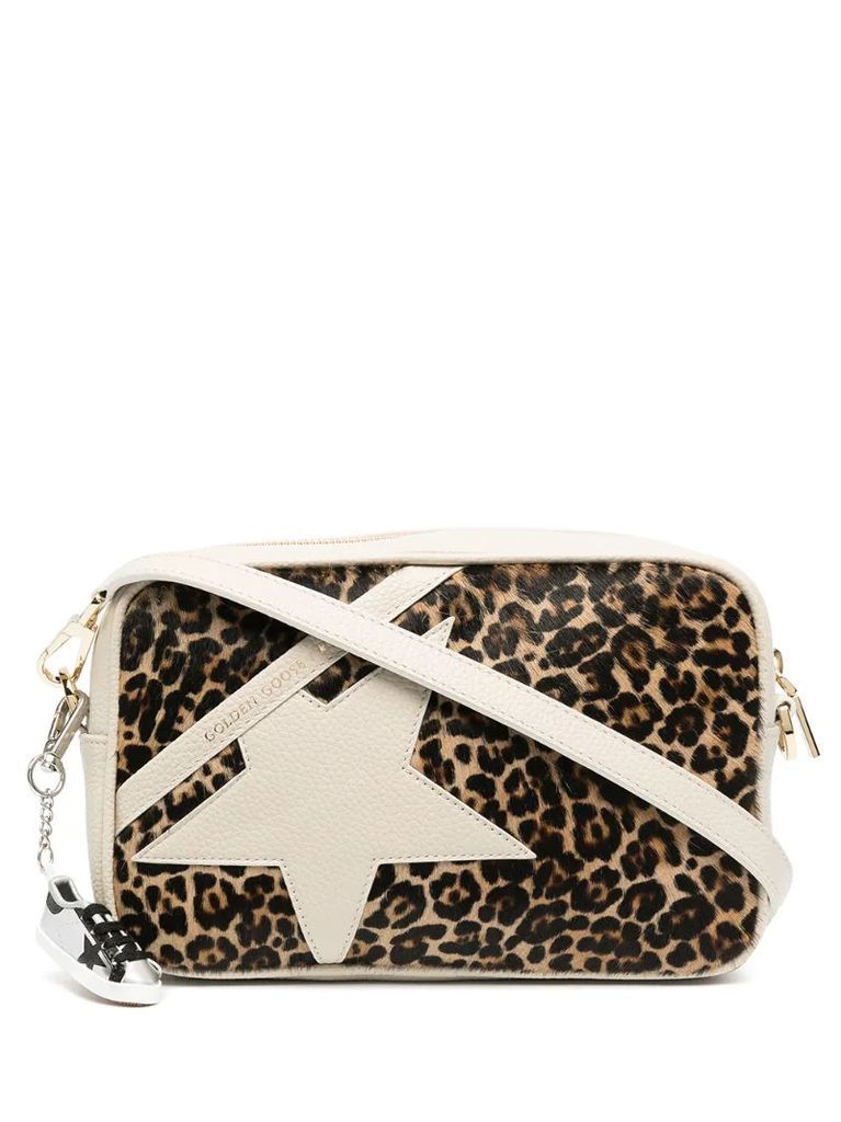 Star leopard crossbody bag