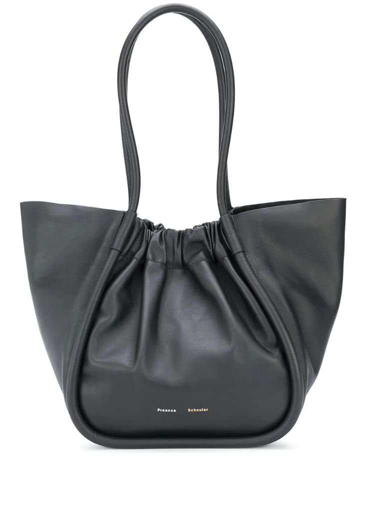 Ruched L tote bag