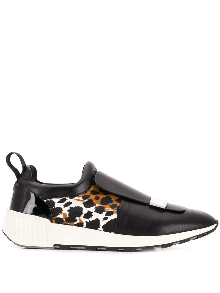leopard print running sneakers