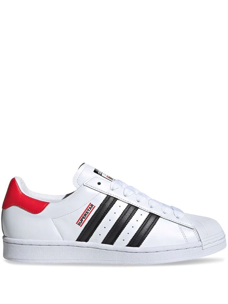 X Run-DMC white Superstar sneakers