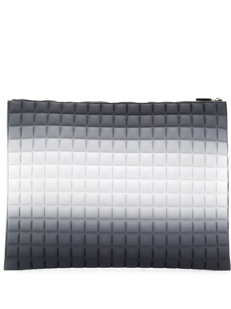 oversized padded clutch bag