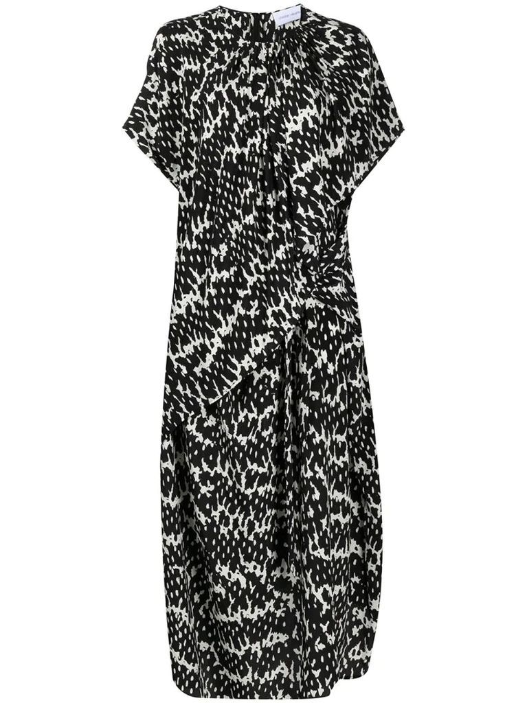 Damla abstract-print dress