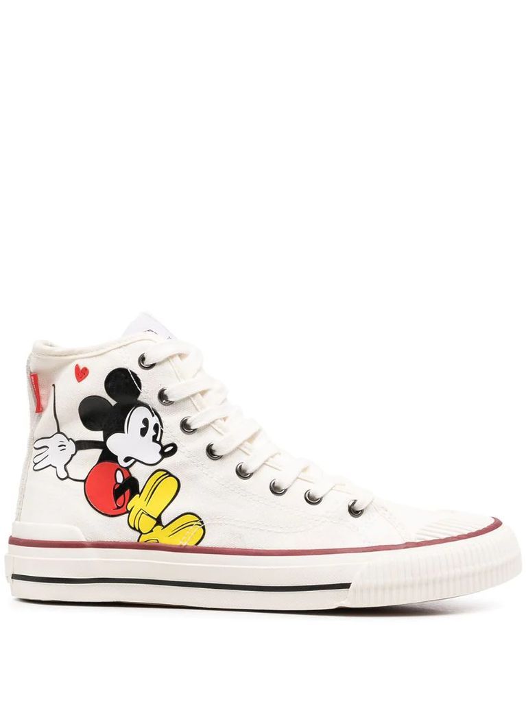 Mickey Mouse high-top sneakers