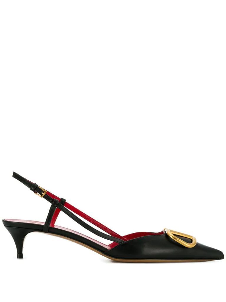 VLOGO slingback pumps