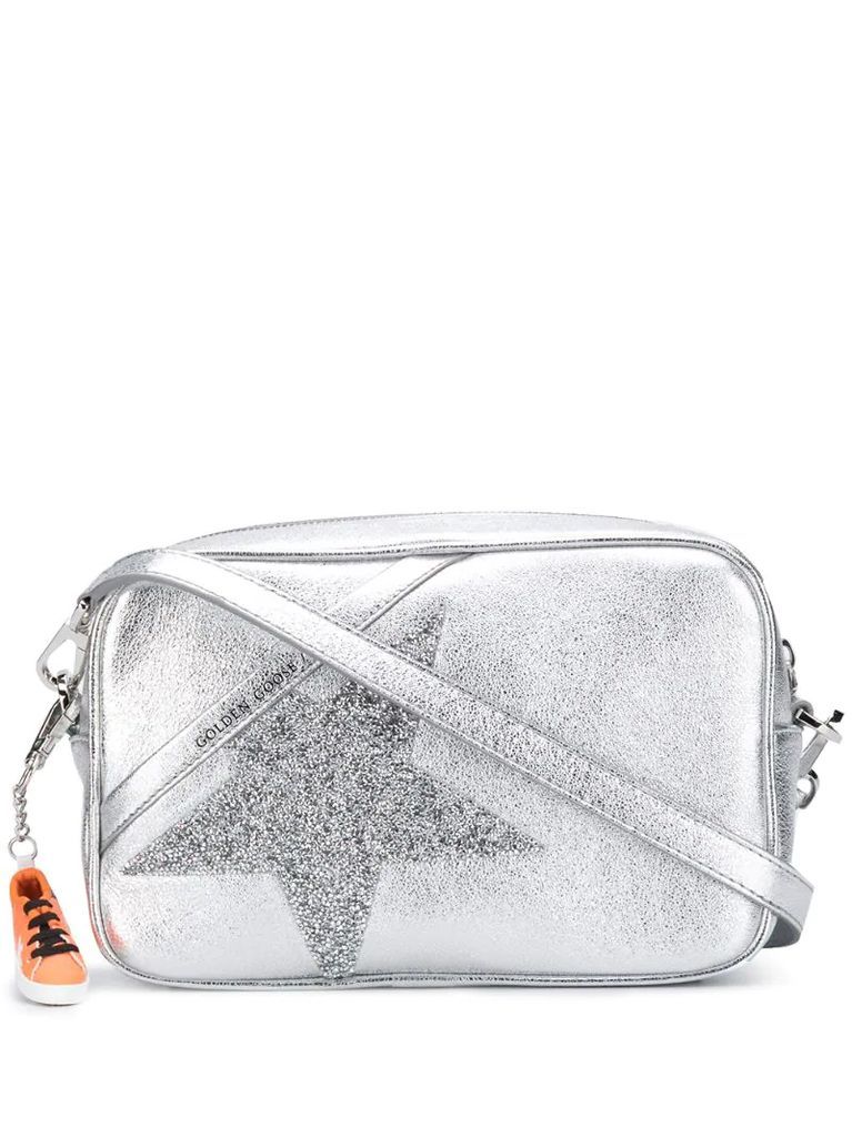 Star crystal-embellished crossbody bag