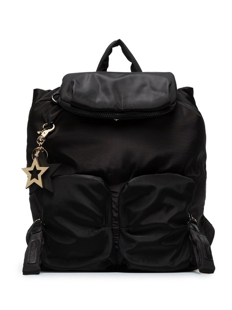 zipped pocket backpack