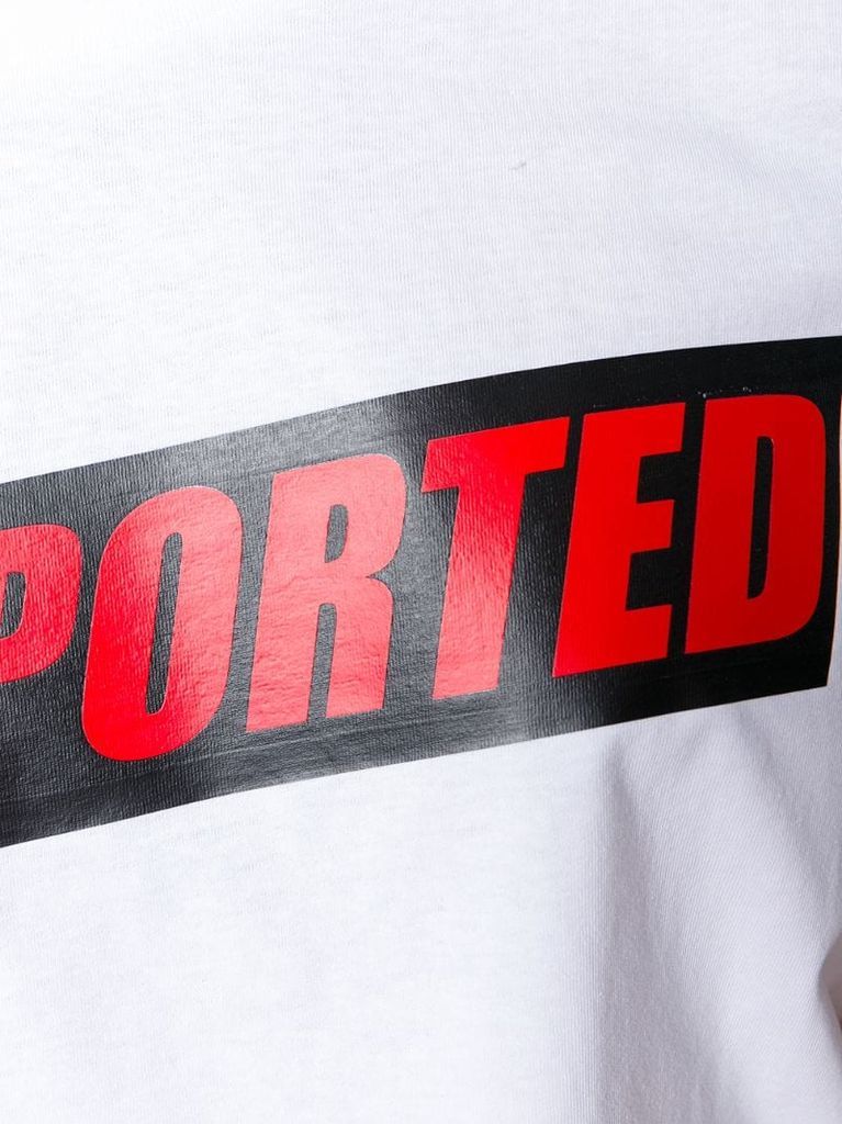Deported crew-neck T-shirt