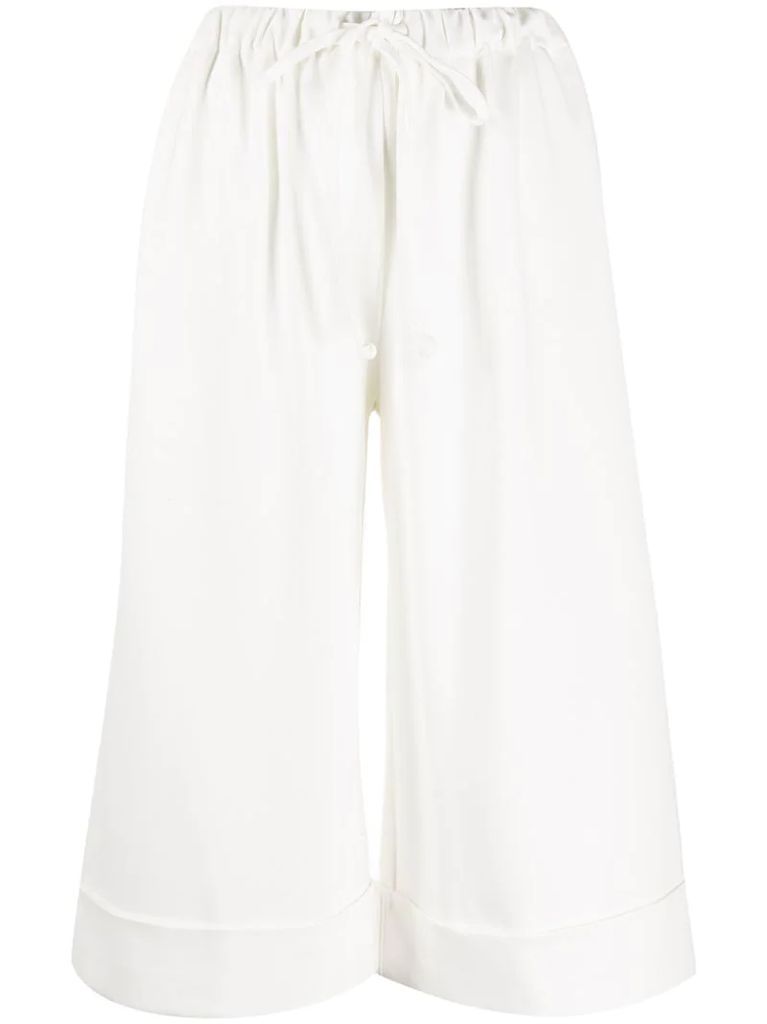 tied cropped trousers