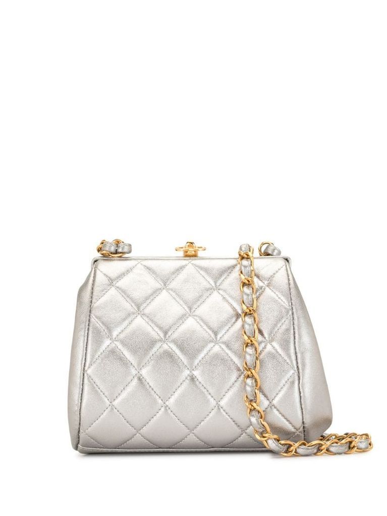 1997 diamond quilted CC turn-lock crossbody bag