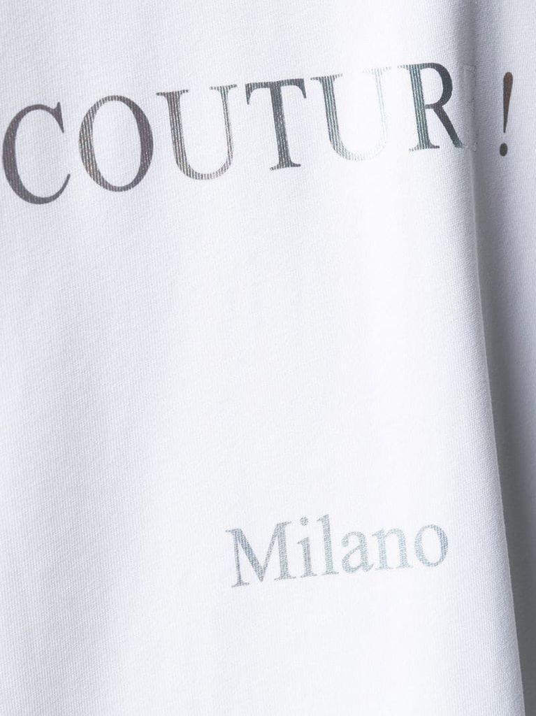 Couture logo-print sweatshirt dress