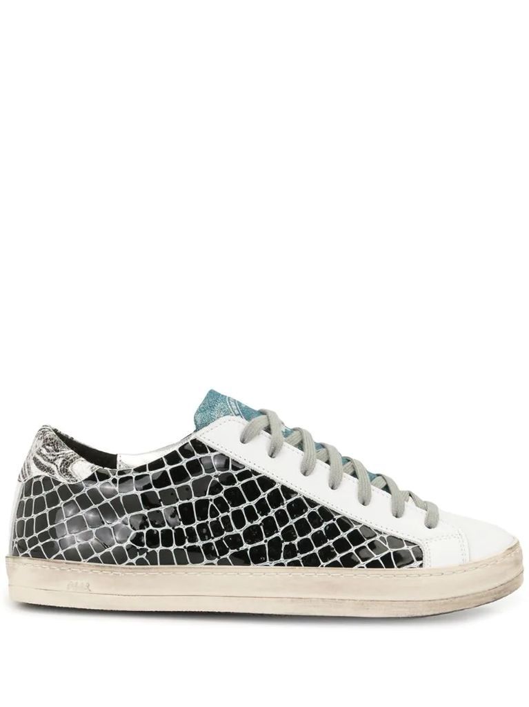 snakeskin trainers