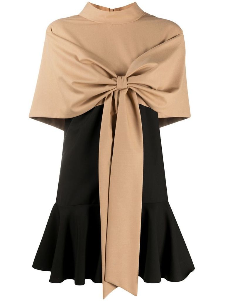 bow front dress