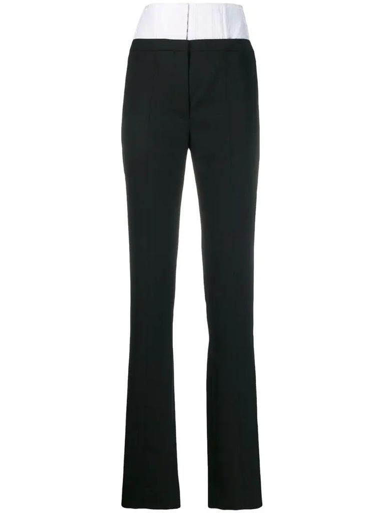 high waisted corset trousers