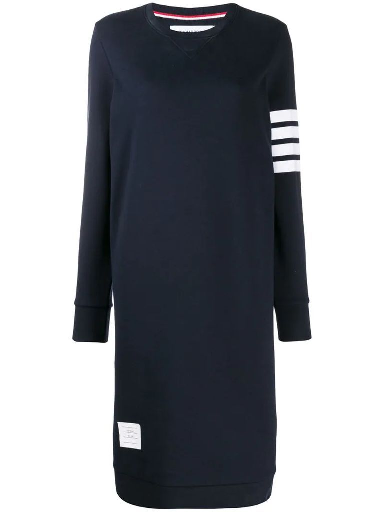 4-Bar stripe jumper dress