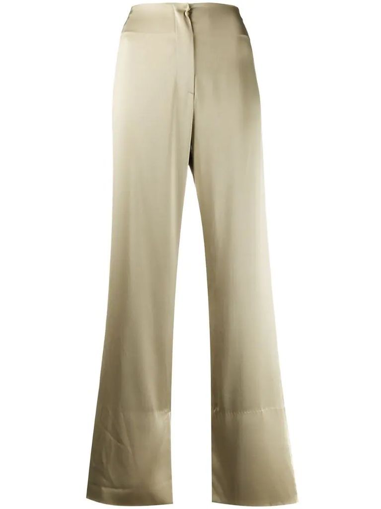 Tabbie satin trousers