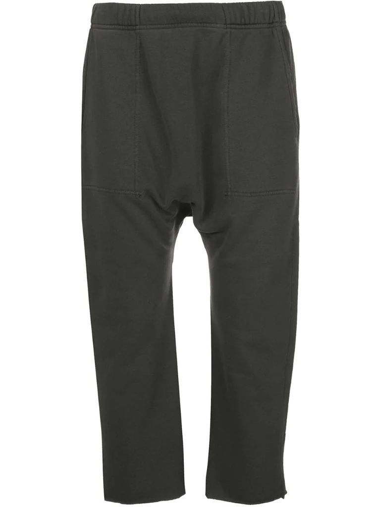 cropped elasticated trousers