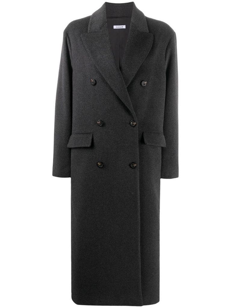 double-breasted cashmere coat