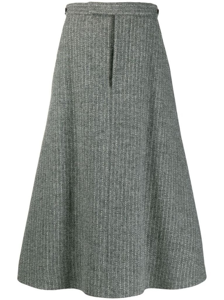 A-line box pleat skirt