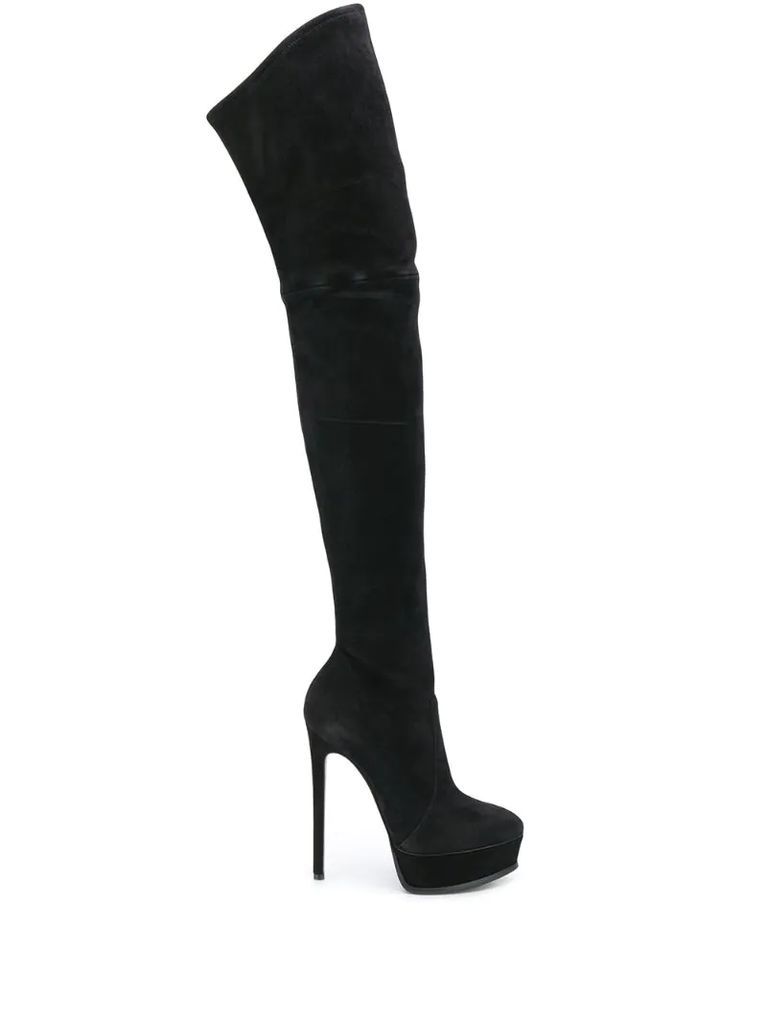 over the knee stiletto boots