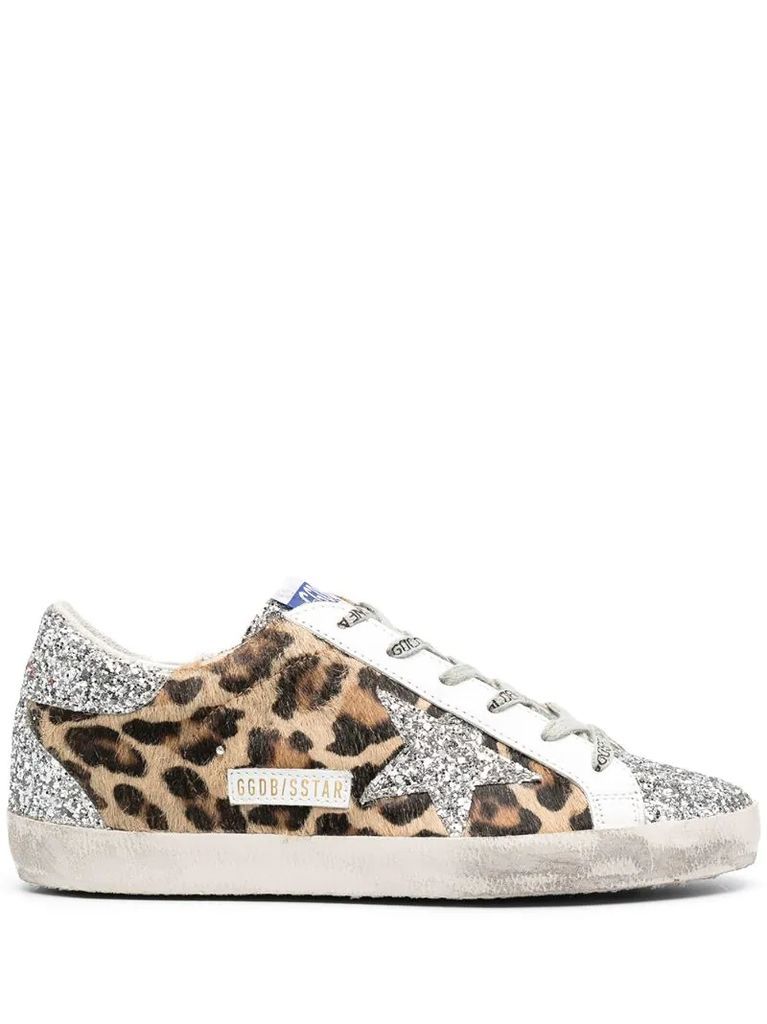 Superstar leopard print sneakers