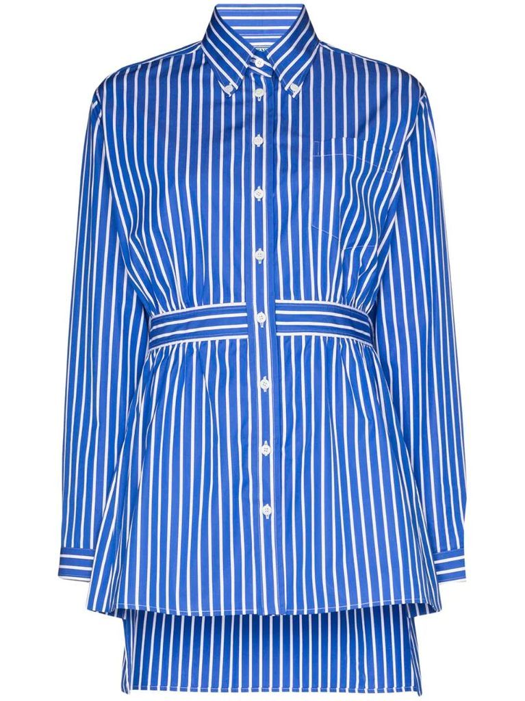 striped poplin shirt