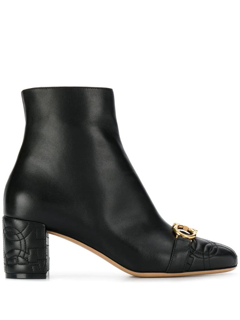 Gancini ankle boots