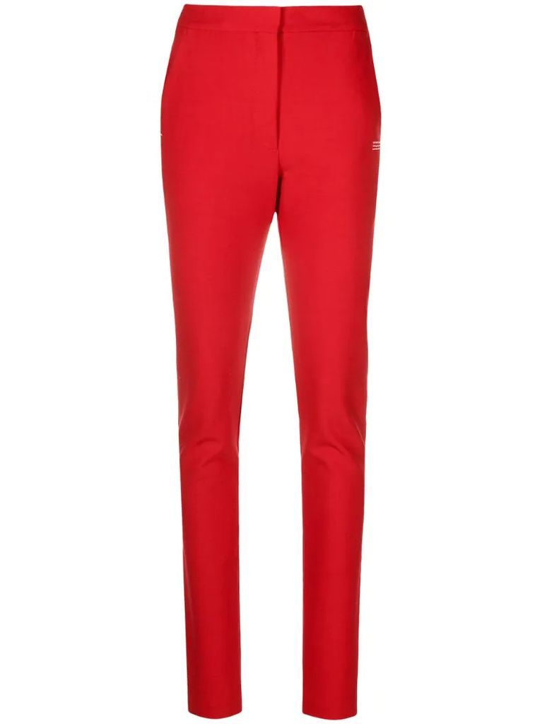 slit-ankle tailored trousers