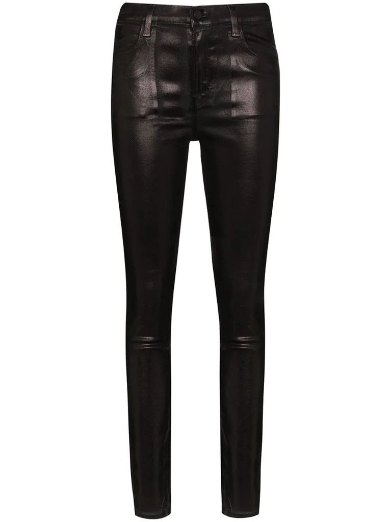 Maria faux leather skinny trousers