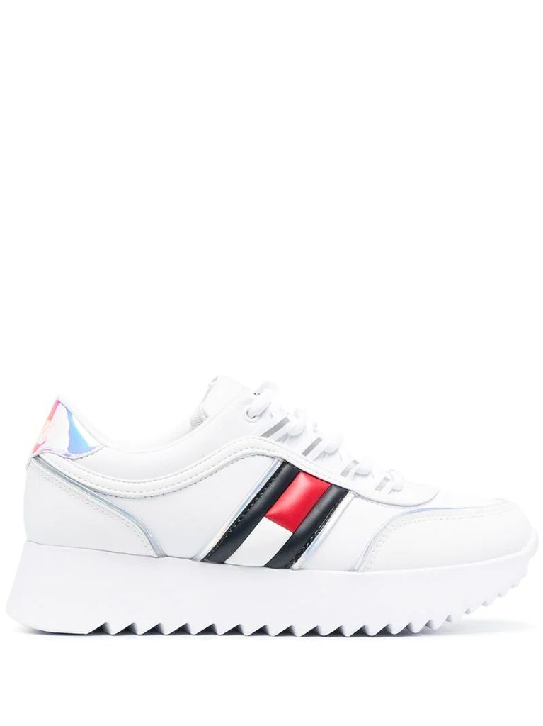 high-cleated low-top sneakers