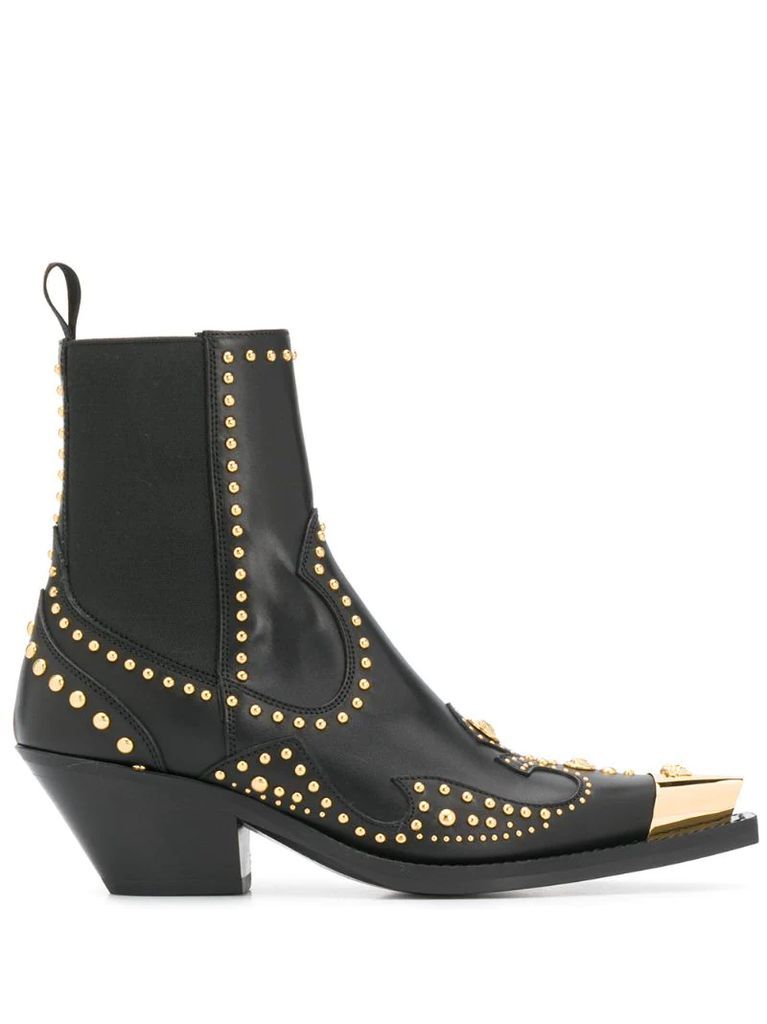 studded ankle boots