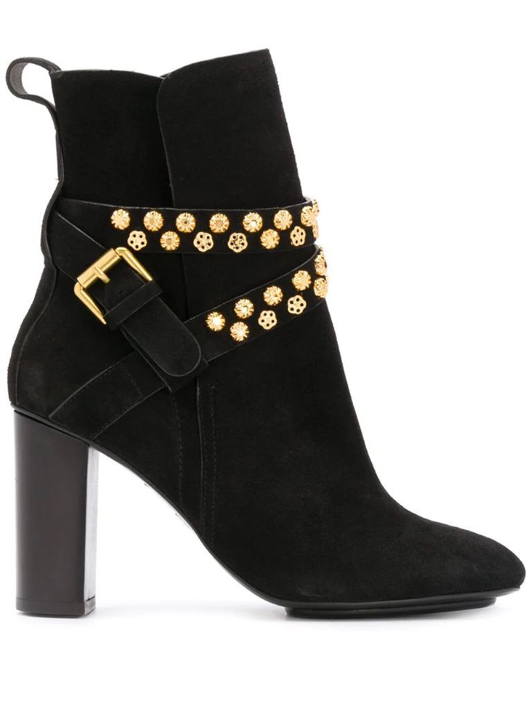 Neo Janis stud-embellished ankle boots