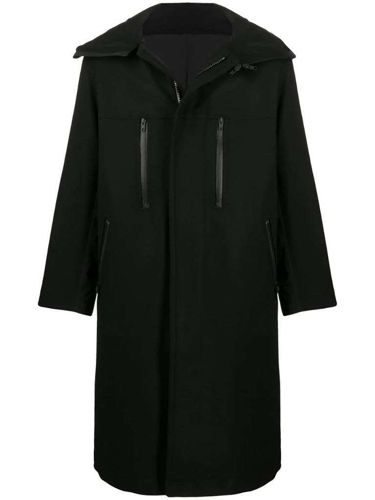 long-sleeve zip coat