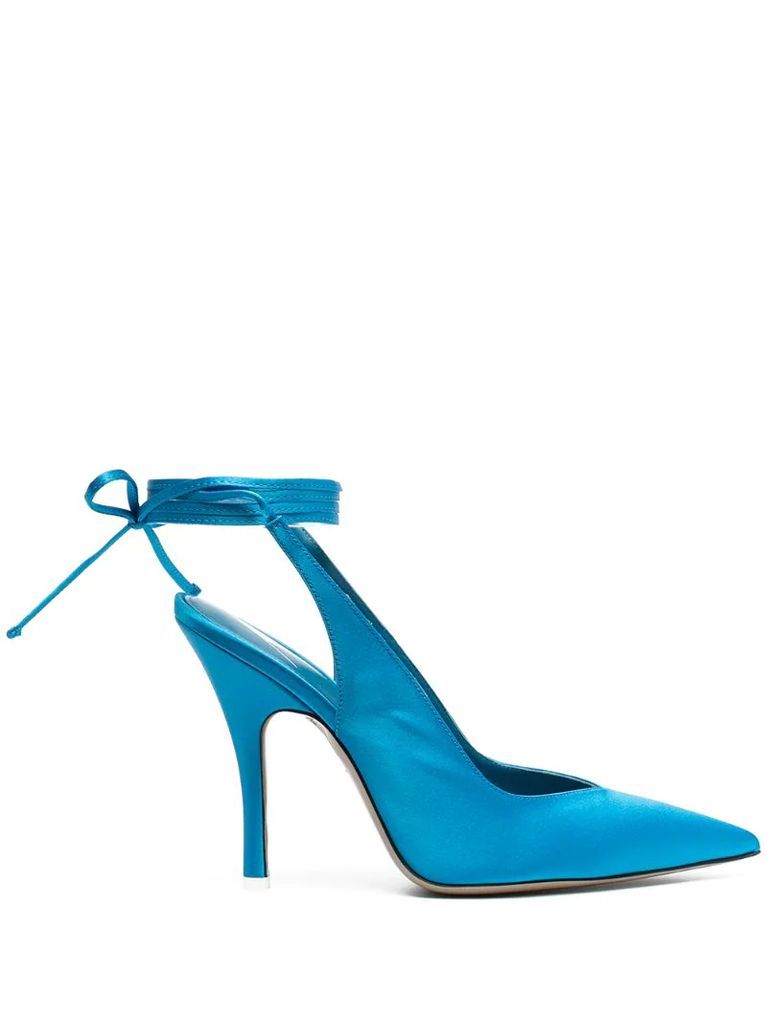 ankle-tied pumps