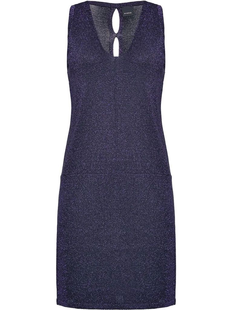 fitted v-neck dress