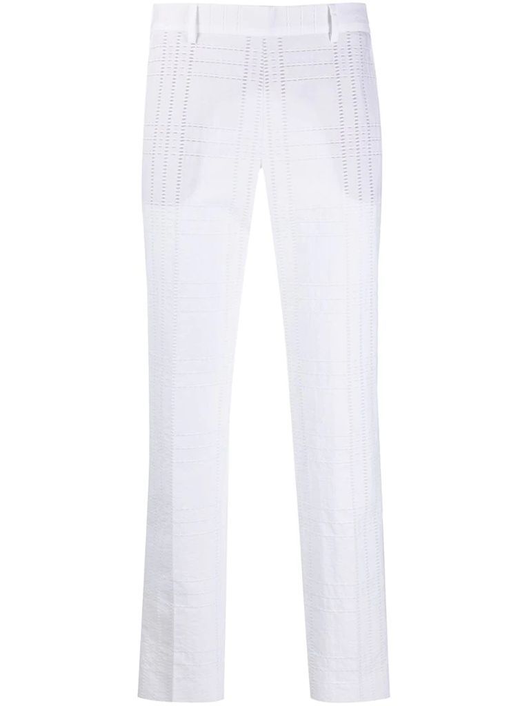 textured tailored trousers
