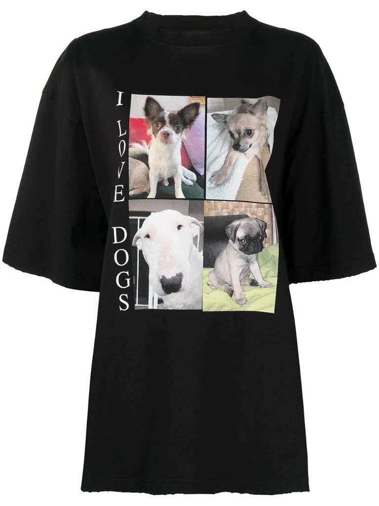 I Love Dogs prined T-shirt