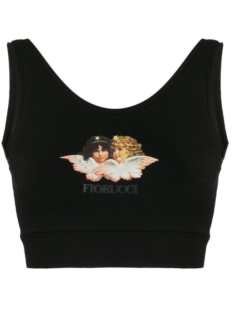 angels crop vest