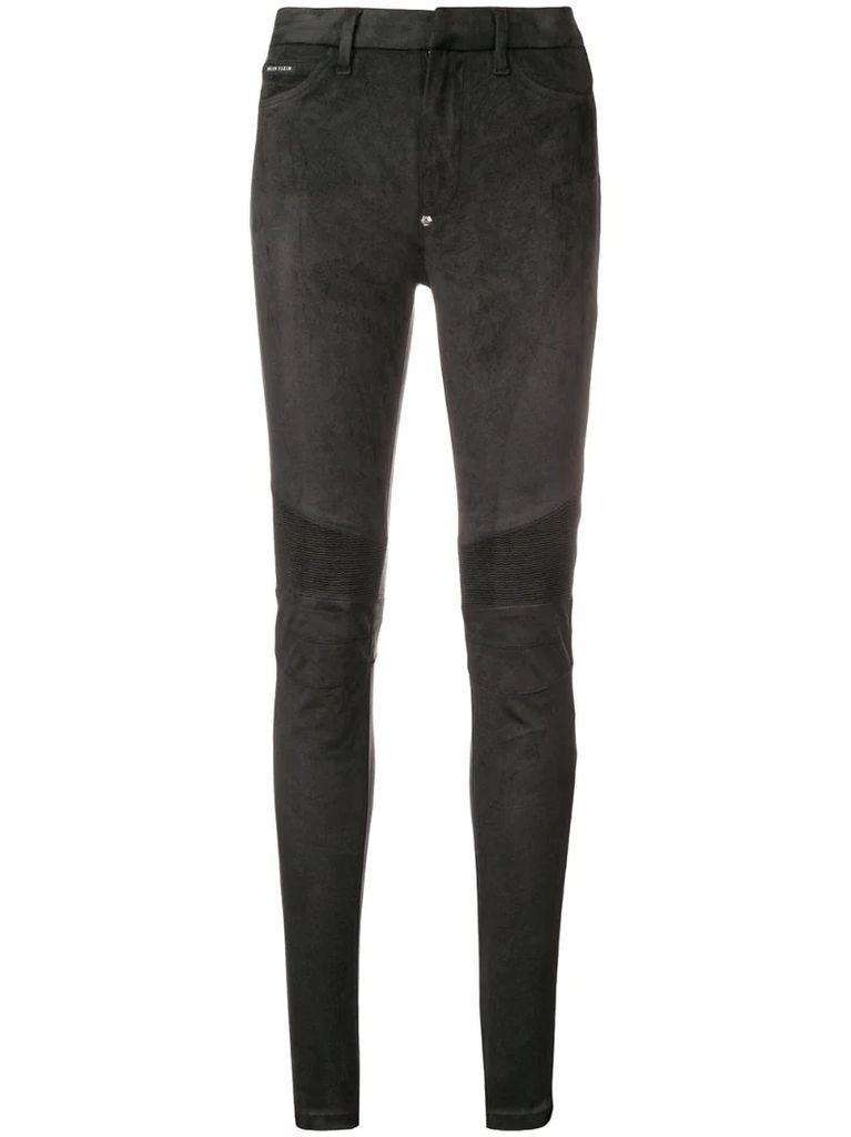 skinny fit trousers