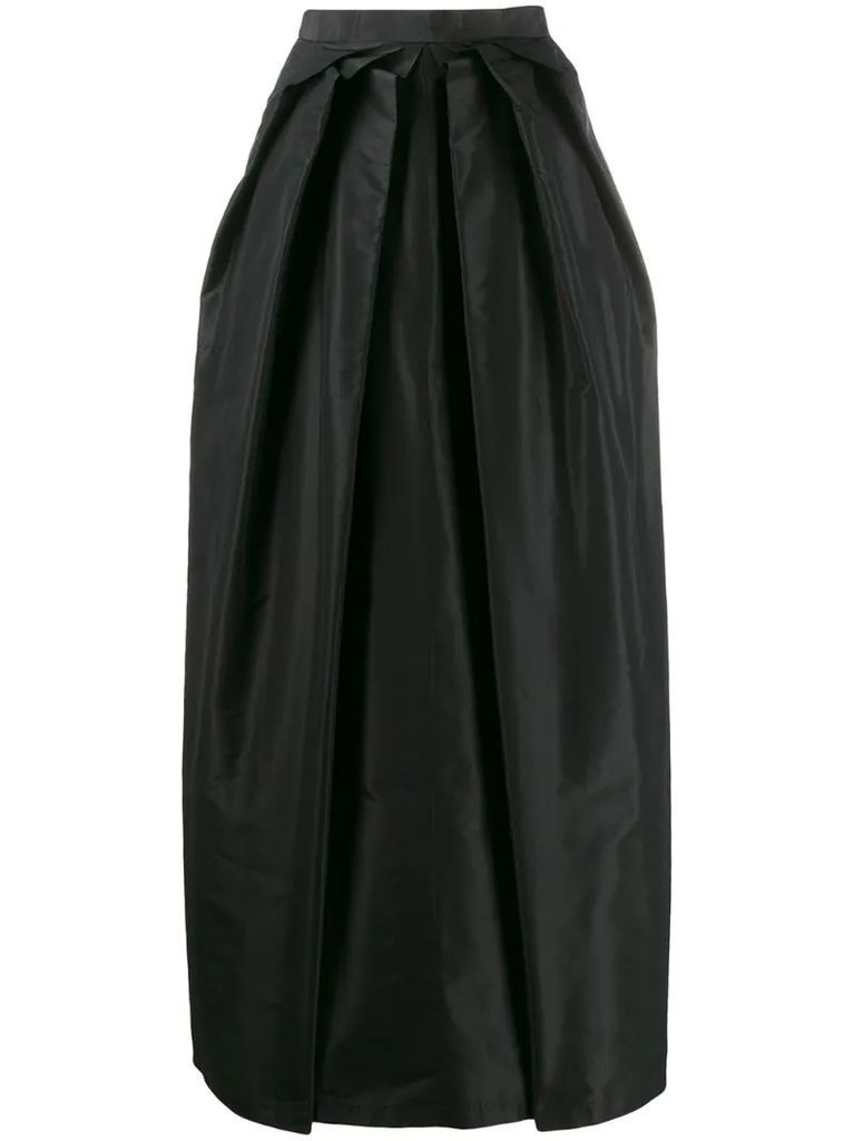 draped maxi skirt