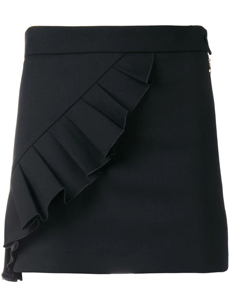 ruffle-trim mini skirt