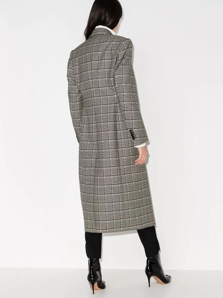x Browns 50 double-breasted checked coat