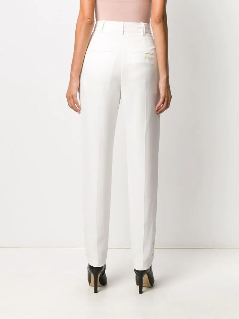 high-waist trousers