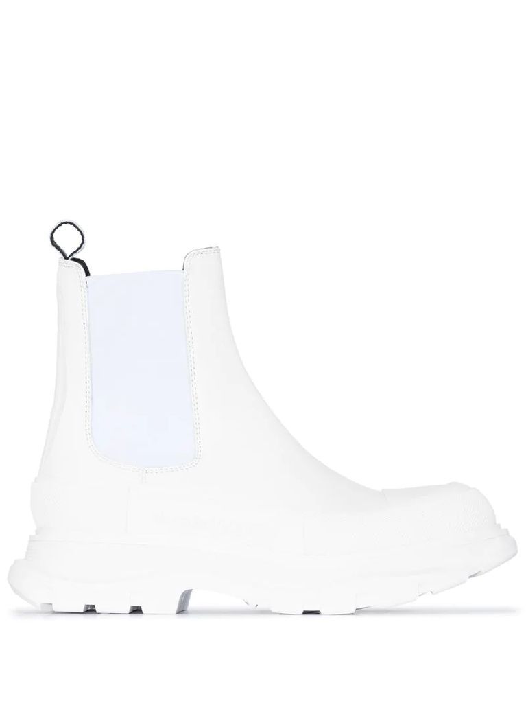 flatform sole ankle boots