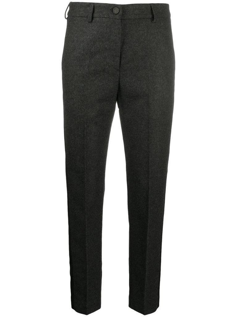tapered side-stripe tailored trousers