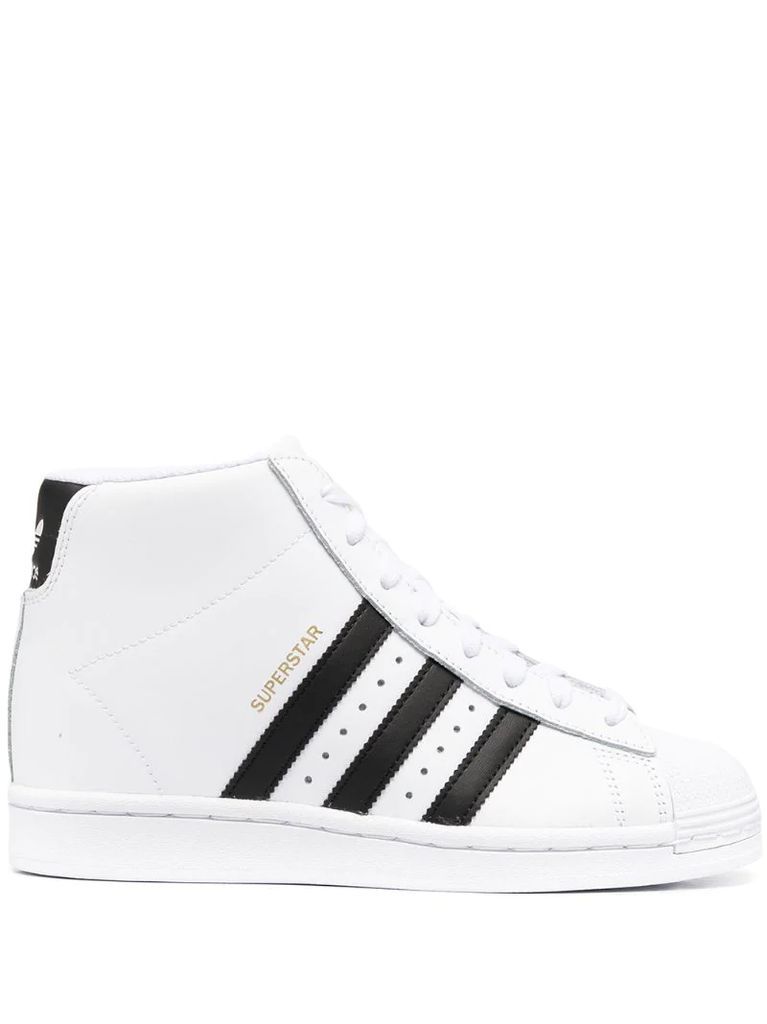 Superstar Up leather high-top sneakers