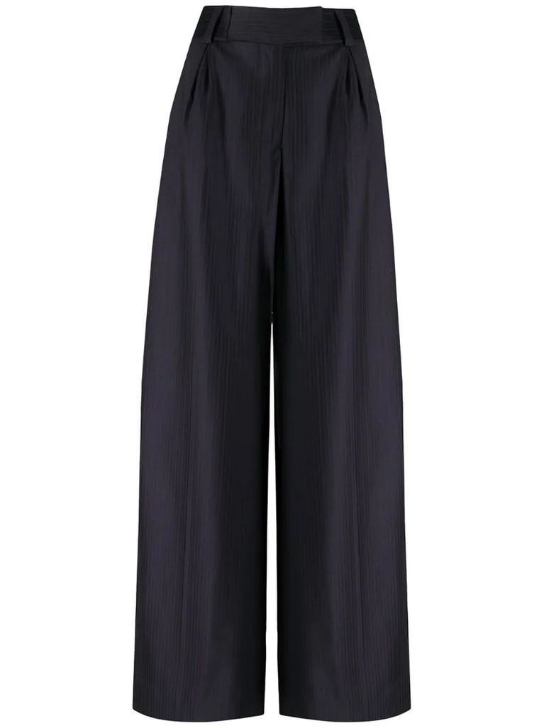 2000s tailored wide-leg trousers
