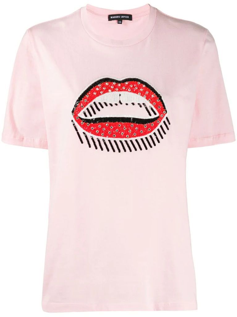 Alex Sequin 3D Lara Lips T-shirt