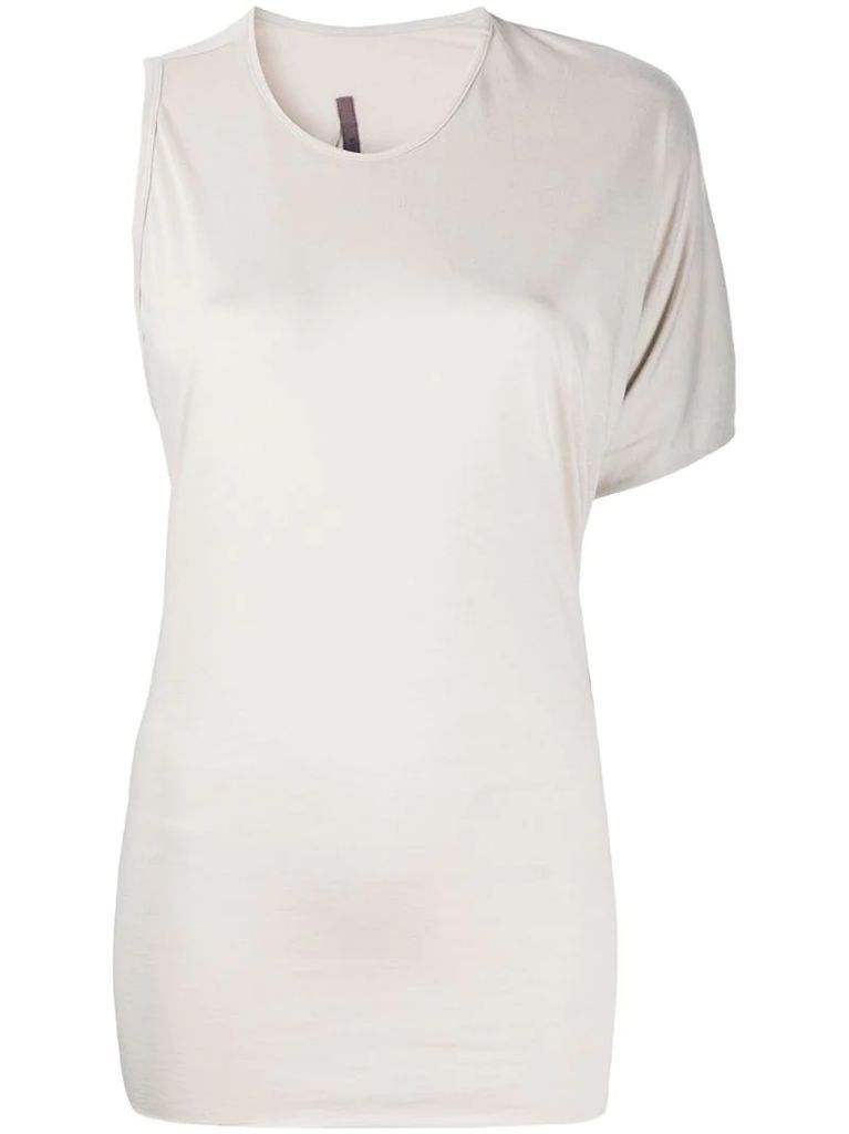asymmetric fitted T-shirt