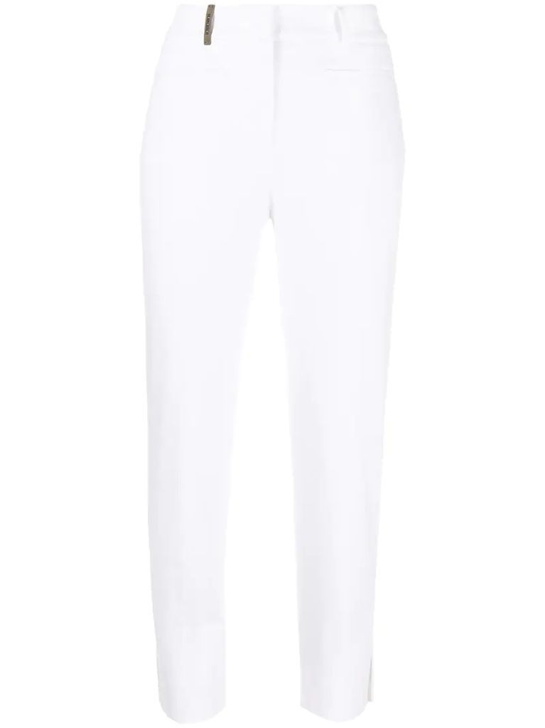 ankle slit trousers