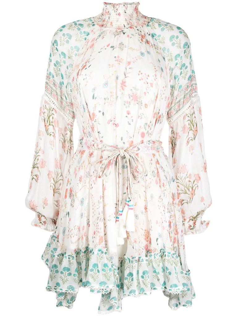 all-over floral print dress